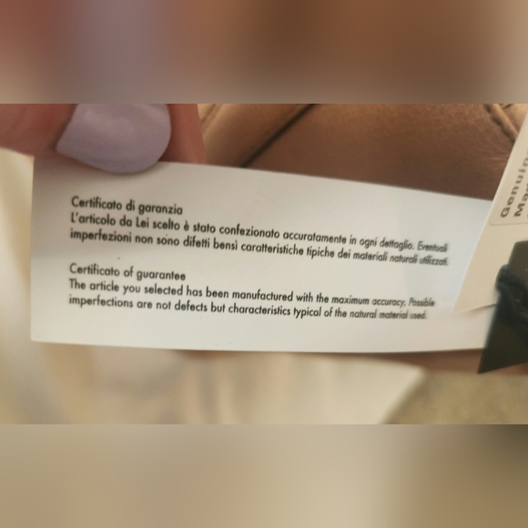 Gianni Chiarini Italian Leather Satchel Bag in Cream-Taupe; Brand-New with Tags - Picture 14 of 16